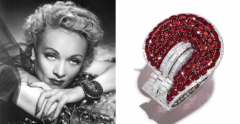 The Adventurine Posts At Auction: Marlene Dietrich’s Van Cleef & Arpels Jewel