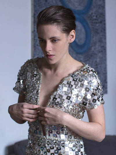 Kirsten Stewart trying on a Chanel dress in 'Personal Shopper' Photo courtesy of IFC