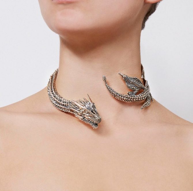 Daenerys Drogon Choker from the MEY Designs Game of Thrones Collection Photo courtesy