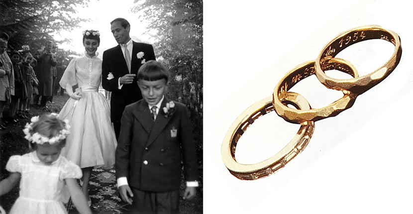 The Adventurine Posts Audrey Hepburn’s Engagement Ring, Wedding Bands