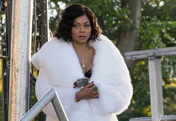 Taraji P. Henson wearing diamonds and furs in Season 3 of 'Empire' Photo Getty