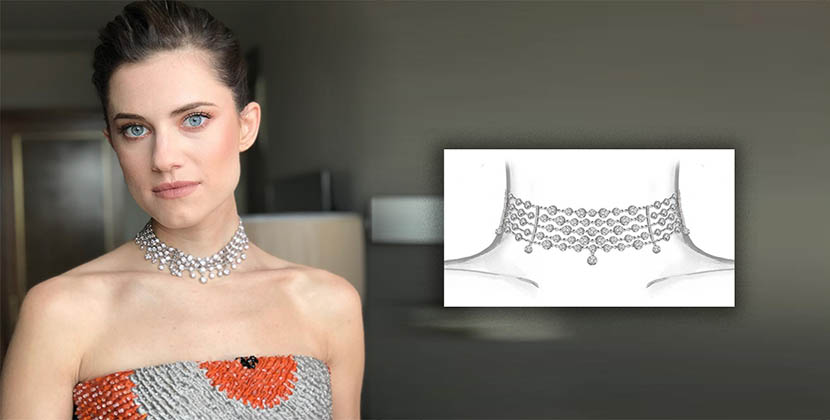 The Adventurine Posts The Making of Allison Williams’ Globes Necklace