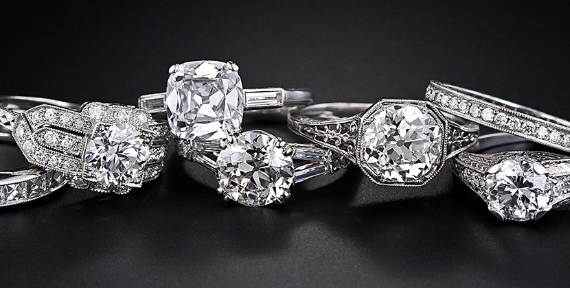 The Adventurine Posts Lang Antiques Has 600 Vintage Engagement Rings