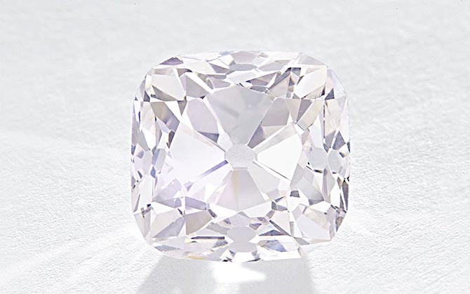 The light 19.07-carat Grand Mazarin diamond from the French Crown Jewels Photo Christie's