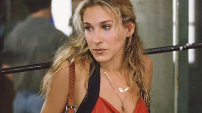 Sarah Jessica Parker poses in the Carrie Necklace. Photo 