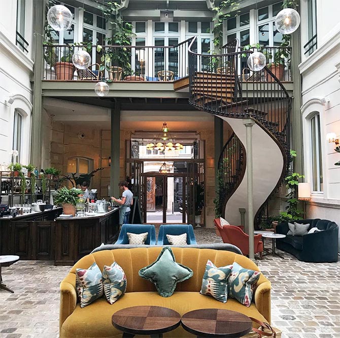 Sophie’s Instagram shot of the Hoxton Hotel in Paris Photo @sophielouisequy/Instagram