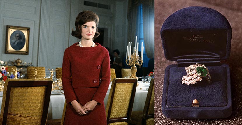 Jackie Kennedy eljegyzési gyűrűje