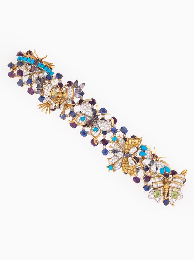 One of Bunny Mellon’s Butterflies Bracelets by Schlumberger Photo courtesy of The Virginia Museum of Fine Arts