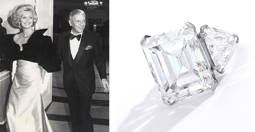 The Adventurine Posts Barbara Sinatra’s Engagement Ring Is Giant