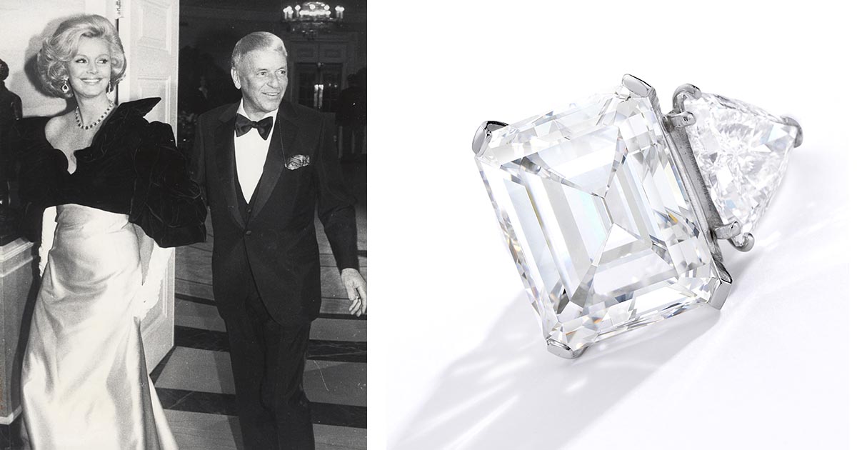 Handschrift Wereldvenster heelal Barbara Sinatra's Engagement Ring Is Giant | The Adventurine