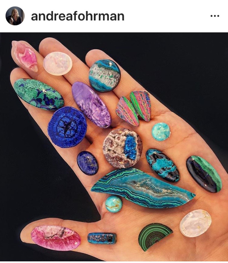 Andrea Fohrman's handful of rocks