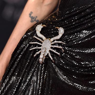 The Adventurine Posts Angelina Jolie Wears 50-Carat Diamond Scorpion