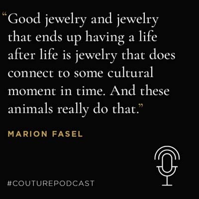 The Adventurine Posts Listen to Marion Fasel on The Couture Podcast