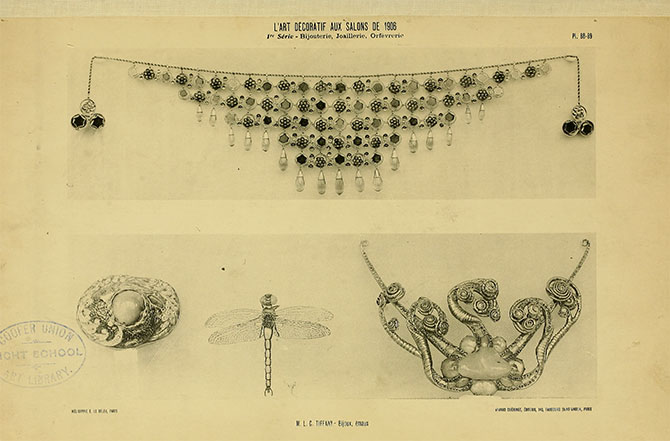 Necklace Louis Comfort Tiffany, 1904  Art nouveau jewelry, Tiffany jewelry,  Tiffany art